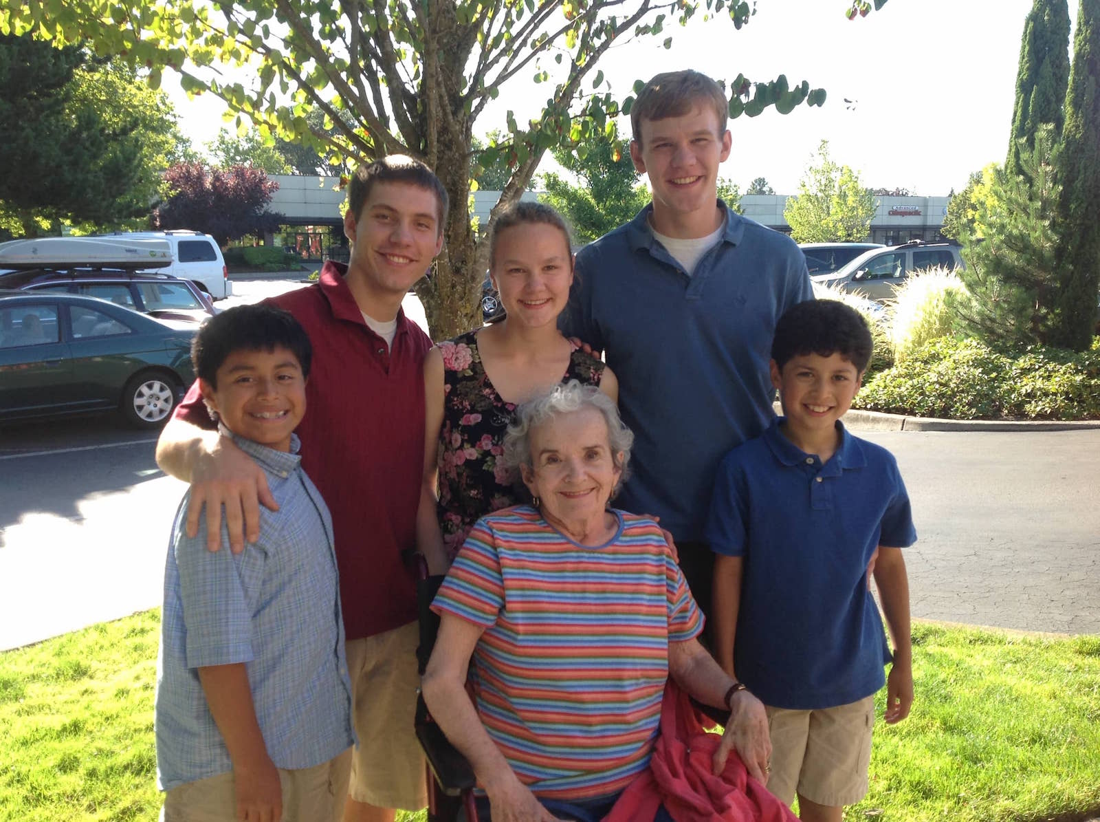 Fran Cruse With Her Grandchildren